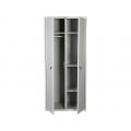 Шкаф для одежды металлический Практик Стандарт LS-21-80U (серый, 813х500х1830 мм)