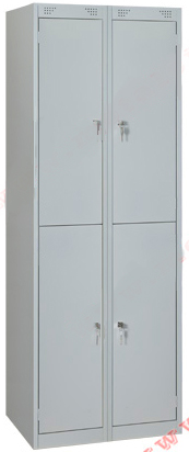 Металлический шкаф для одежды ШР-24 (400)