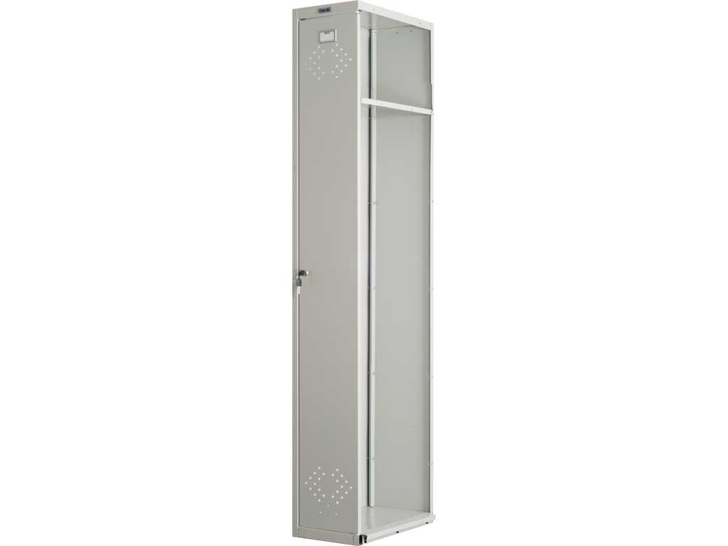 Металлический шкаф для одежды (спецодежды) ПРАКТИК LS-001-40 (приставная секция)
