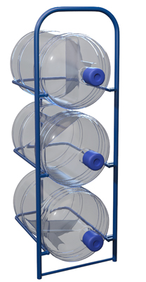 Металлический стеллаж для бутылей с водой СВД-3 