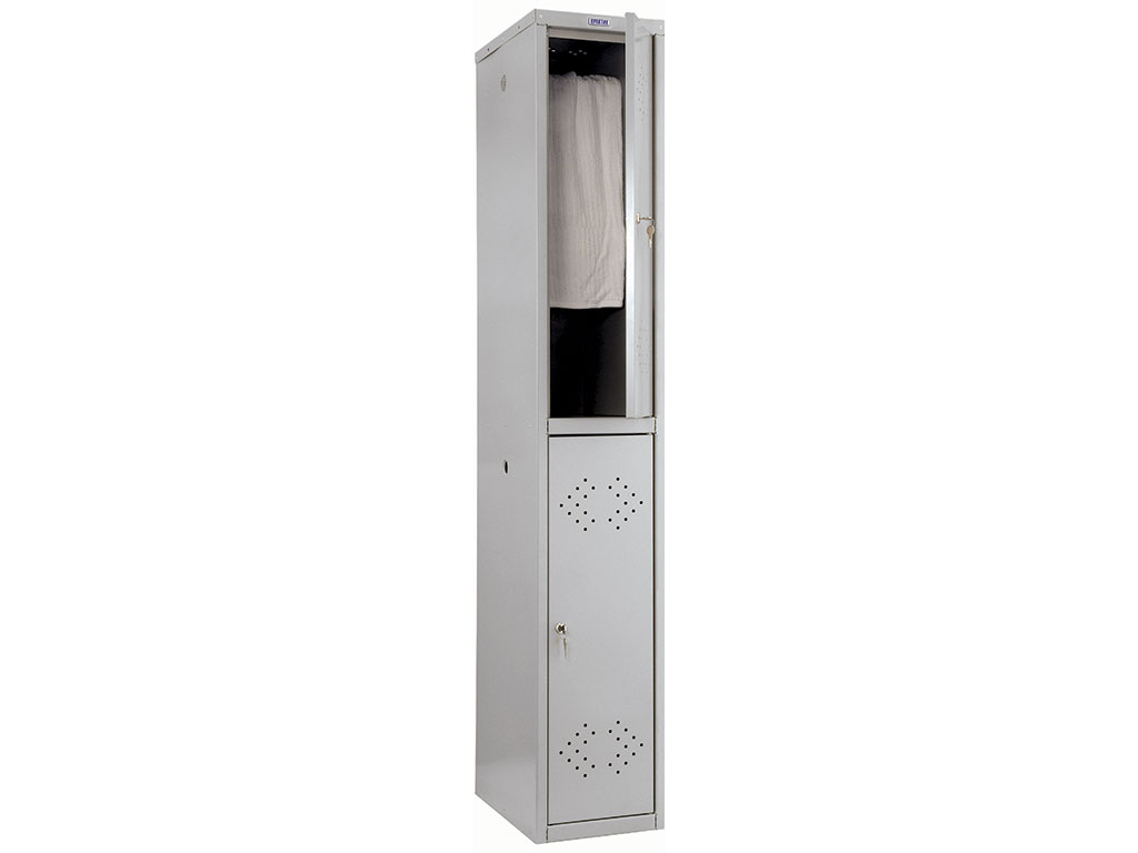 Металлический модульный шкаф для одежды (спецодежды) ПРАКТИК LS-02