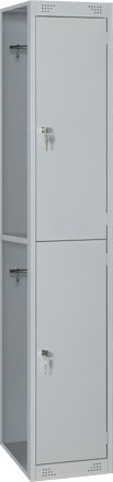 Металлический модульный шкаф для одежды (спецодежды) ШМ-М-12 (дополнительная секция)