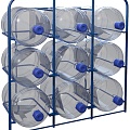 Стеллажи для бутылей с водой (СВД и ТСВД)
